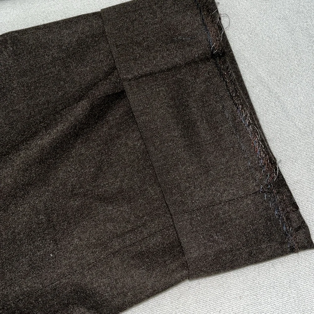 Canali Dress Pants Brown, VGUC, waist 37”, Inseam 30”. 100% Wool, made in Italy - Picture 15 of 16
